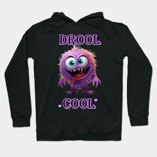 Drool Cool Furry Monster Hoodie by TooplesArt